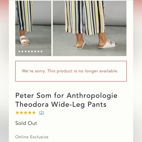 Anthropologie Peter Som Theodora Wide-Leg Pants size 1X. - Picture 5 of 8